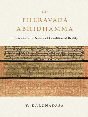 cover image of The Theravada Abhidhamma